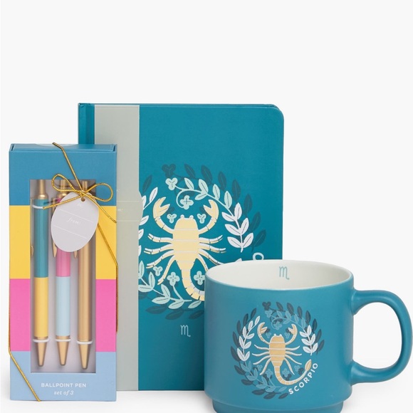 Scorpio zodiac mug pens journal set perfect for college grad - Picture 1 of 1
